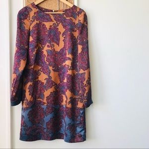 The Limited Satin Paisley Panel Print Shift - perfect condition